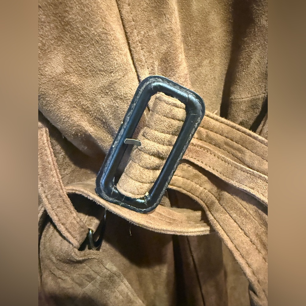 Banana Republic Timeless Suede Trench Coat - Picture 7 of 8